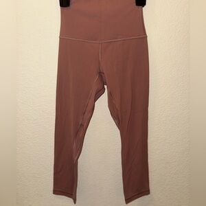 Pink Lululemon align leggings size 0